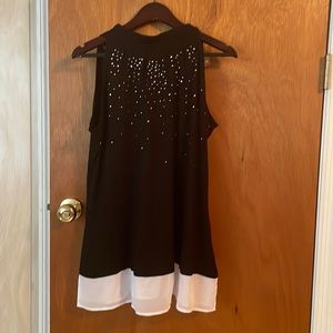 Black top with rhinestones